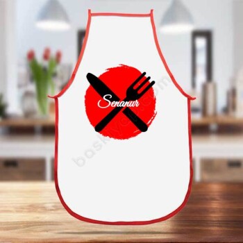 Çatal Bıçak Tasarımlı Mutfak Önlüğü online tasarla