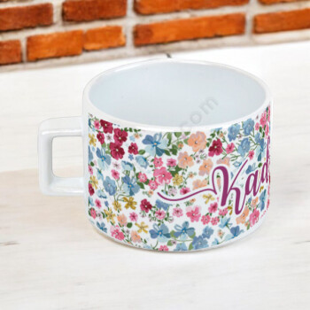 Çiçek Desenli Fincan online tasarla