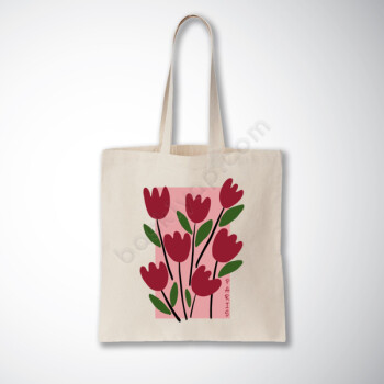 Çiçek Tasarımlı Bez Çanta online tasarla