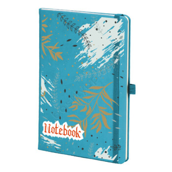 Çiçek Yaprakları Turkuaz Ajanda online tasarla