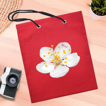 Çicekli Bez Çanta online tasarla