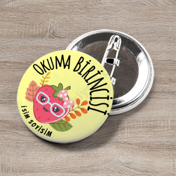 Çilek Tasarımlı Rozet online tasarla