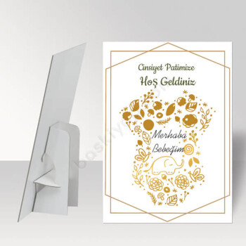 Cinsiyet Partisi Ayaklı Pano online tasarla