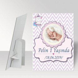 Çizgili Baby Shower Ayaklı Pano online tasarla