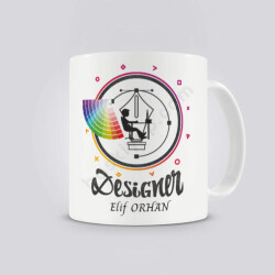 Cmyk Renk Temalı Grafiker Kupa Bardak 3 online tasarla