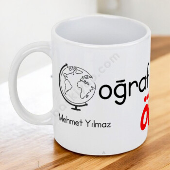 Coğrafya Öğretmenlerine Özel Baskılı Kupa Bardak online tasarla
