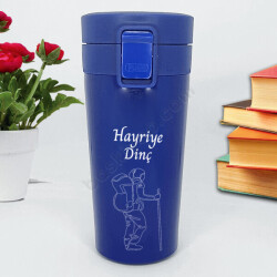 Dağcılara Özel Mavi Termos online tasarla