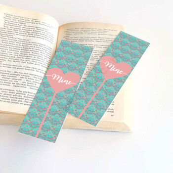 Desenli 3 Kitap Ayracı online tasarla