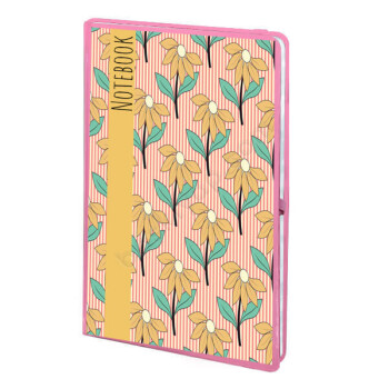 Desenli Pembe Ajanda online tasarla