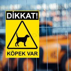 Dikkat Köpek Var online tasarla