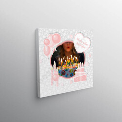 Doğum Günü 30X30 Kanvas Tablo online tasarla