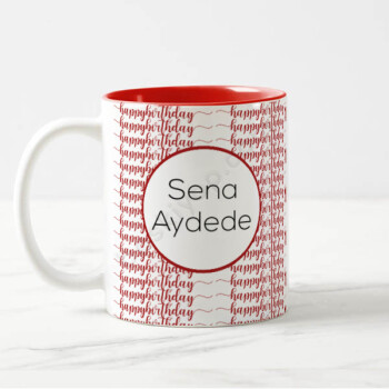 Doğum Günü Hediyesi Kırmızı Kupa online tasarla