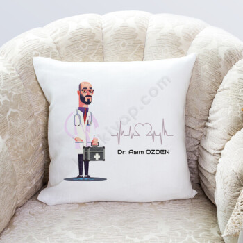 Doktor Tasarımlı Yastık Kılıfı online tasarla