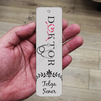 Doktor Temalı Kitap Ayracı online tasarla