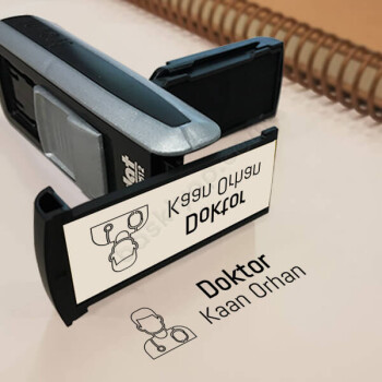 Doktor Trodat Pocket Printy Cep Kaşe 9511 Siyah-Gümüş online tasarla