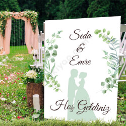 Düğün Karşılama Panosu online tasarla