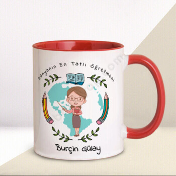 Dünya Öğretmenler Günü Temalı Hediye Kupa online tasarla