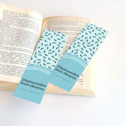 Düşünmeden Önce Okuyun Kitap Ayracı online tasarla