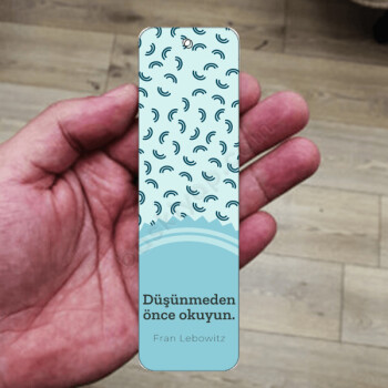 Düşünmeden Önce Okuyun Kitap Ayracı online tasarla