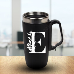 E Harfi Baskılı Termos Bardak online tasarla