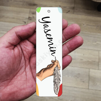 El Ve Tüy Metal Kitap Ayracı online tasarla