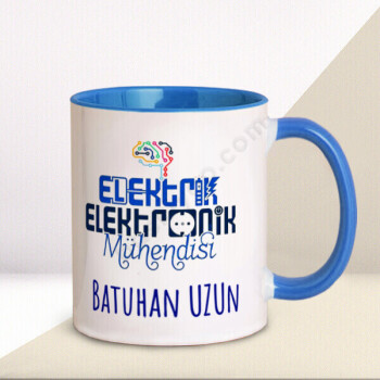 Elektrik Elektronik Mühendisi Tasarım Baskılı Mavi Kupa Bardak online tasarla
