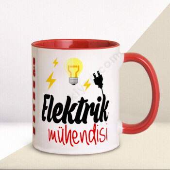 Elektrik Mühendislerine Özel Tasarım Baskılı Kupa online tasarla