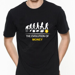 Elon Musk Bitcoin Tasarım Baskılı Siyah Erkek Tişört online tasarla