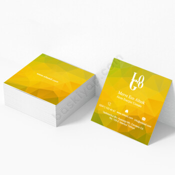 Enerji Uzmanı Kare Kartvizit online tasarla