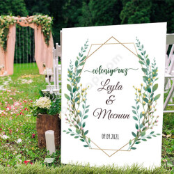 Evlilik Karşılama Panosu online tasarla