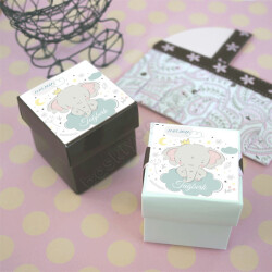 Fil Tasarımlı Etiket online tasarla