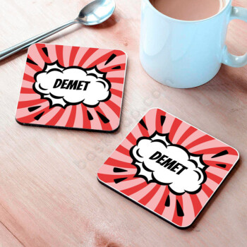 İsimli Bardak Altlığı online tasarla
