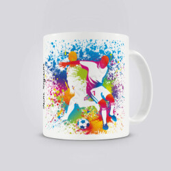 Futbolcu Tasarım Kendin Tasarla Kupa Bardak online tasarla