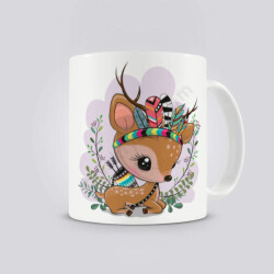 Geyik Tasarım Kendin Tasarla Kupa online tasarla