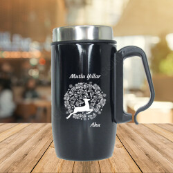 Geyik Tasarımlı Termos Bardak online tasarla