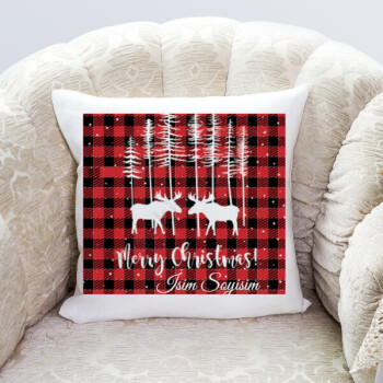 Geyik Tasarımlı Yastık online tasarla