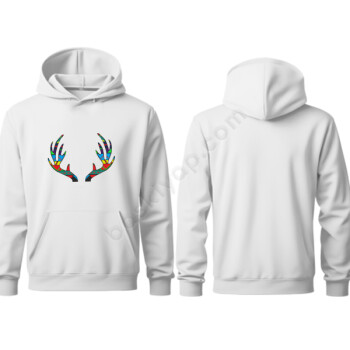 Geyik Temalı Yeni Yıl Sweatshirt online tasarla