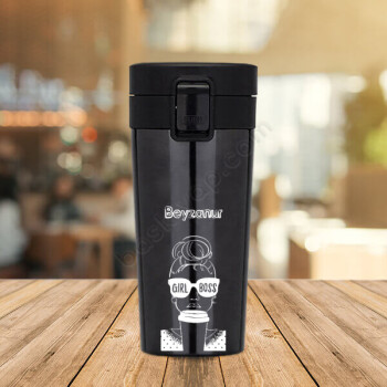 Gırl Boss Tasarımlı Vakumlu Çelik Termos online tasarla