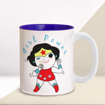 Girl Power Tasarımlı Mavi Kupa online tasarla