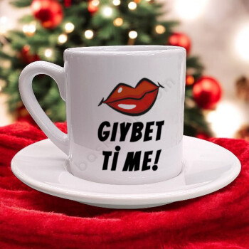 Gıybet Time Yazılı Türk Kahvesi Fincanı online tasarla