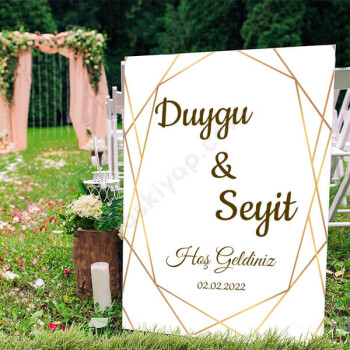 Gold Detay Ayaklı Pano online tasarla