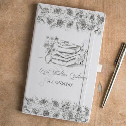 Görsel Sanatlar Öğretmeni Hediye Beyaz Defter Ajanda online tasarla