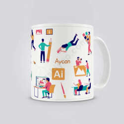 Grafik Tasarım Baskılı Kupa Bardak online tasarla