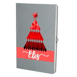 Çam Ağacı Tasarımlı 2 Gri Ajanda online tasarla