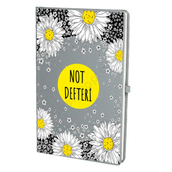 Papatya Modelli Gri Ajanda online tasarla