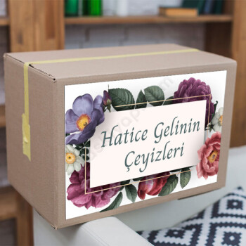 Gri Üstü Mavi Çiçekli online tasarla