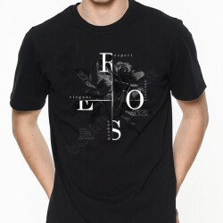 Gül İllüstrasyonlu Tişört online tasarla