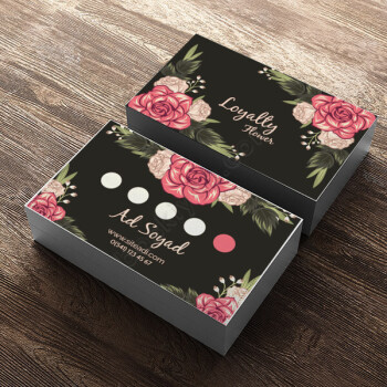 Gül Tasarımlı Çiçekçi-Peyzaj Kartviziti online tasarla