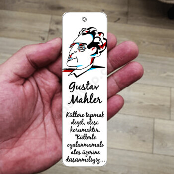 Gustav Mahler Tasarım Baskılı Metal Kitap Ayracı online tasarla
