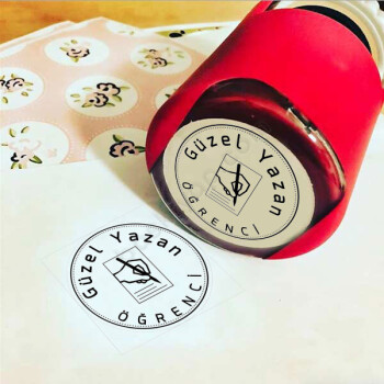 Güzel Yazan Öğrenci Yuvarlak Kaşe online tasarla